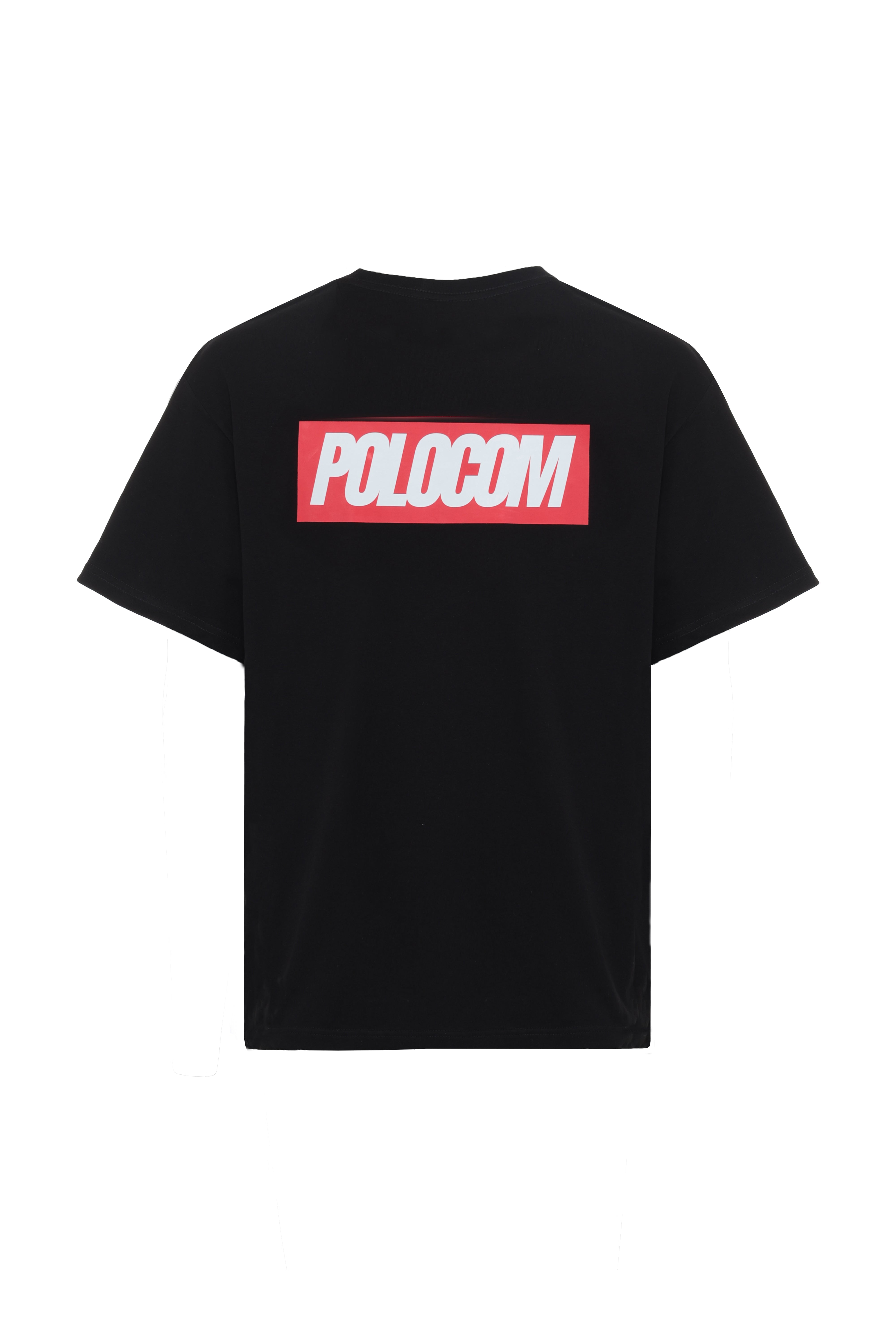Polocom Plus© - Essential Tee — Black/Red