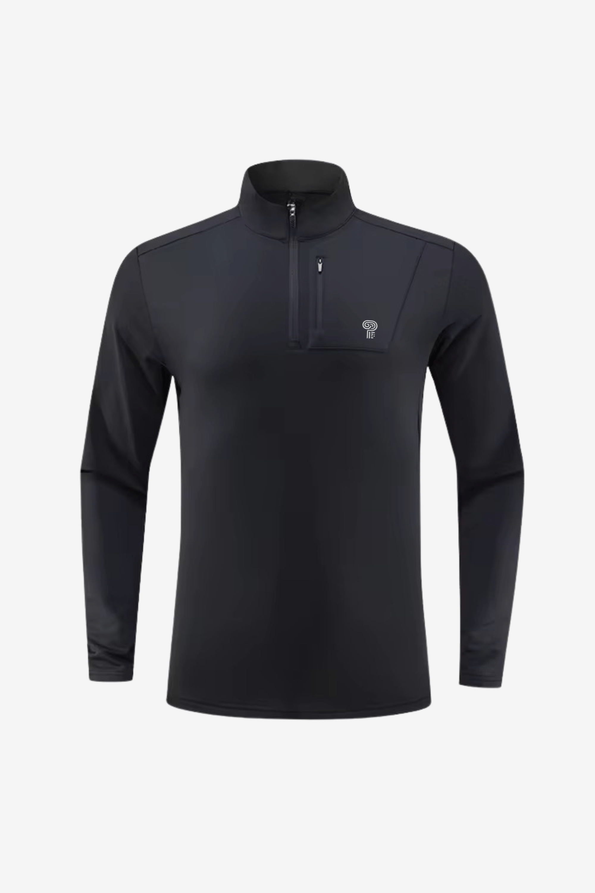 1/4 Zip Pull - “Wind Polar” Noir / XS