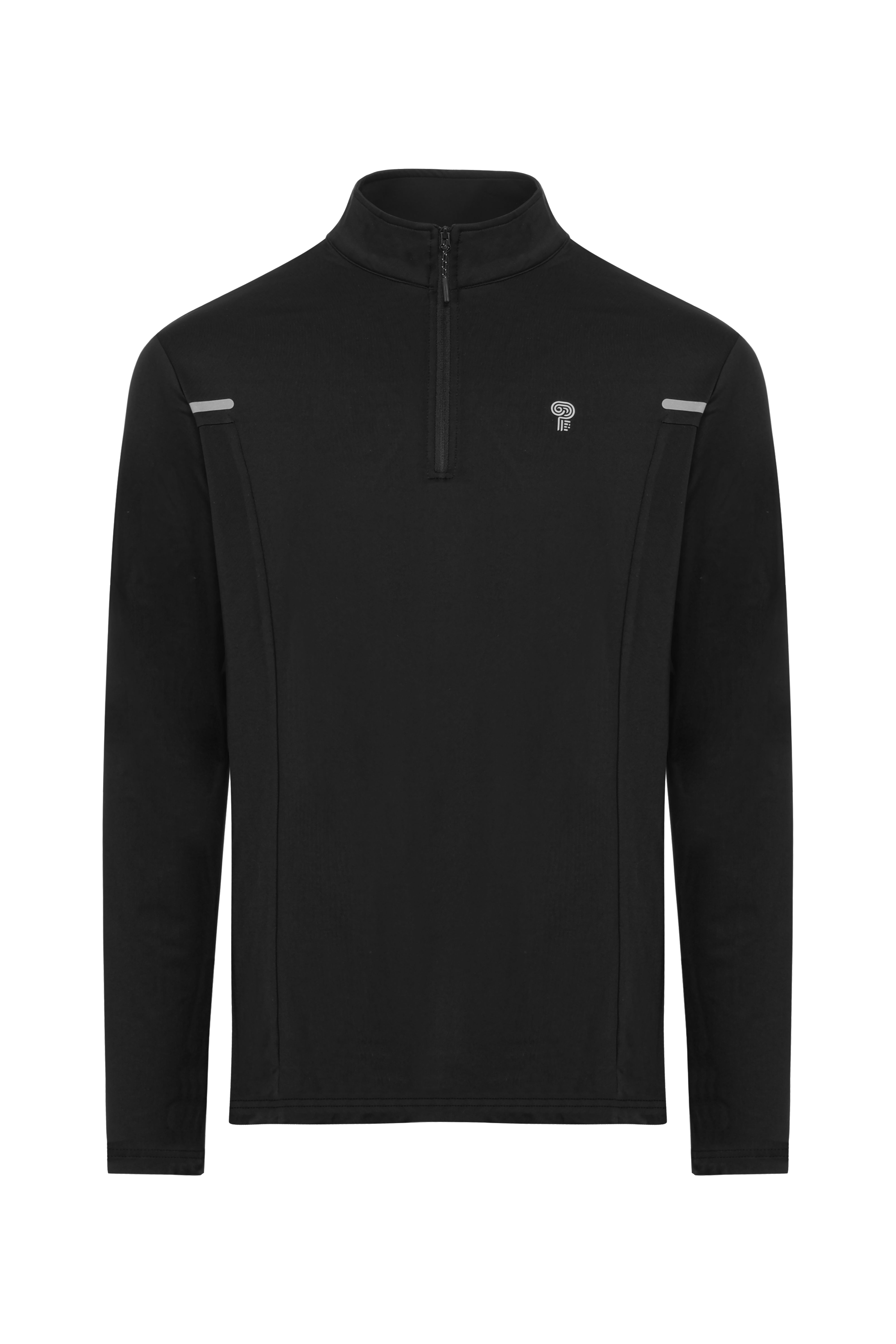 Polocom Plus© - Quarter-Zip Performance Pullover — Black