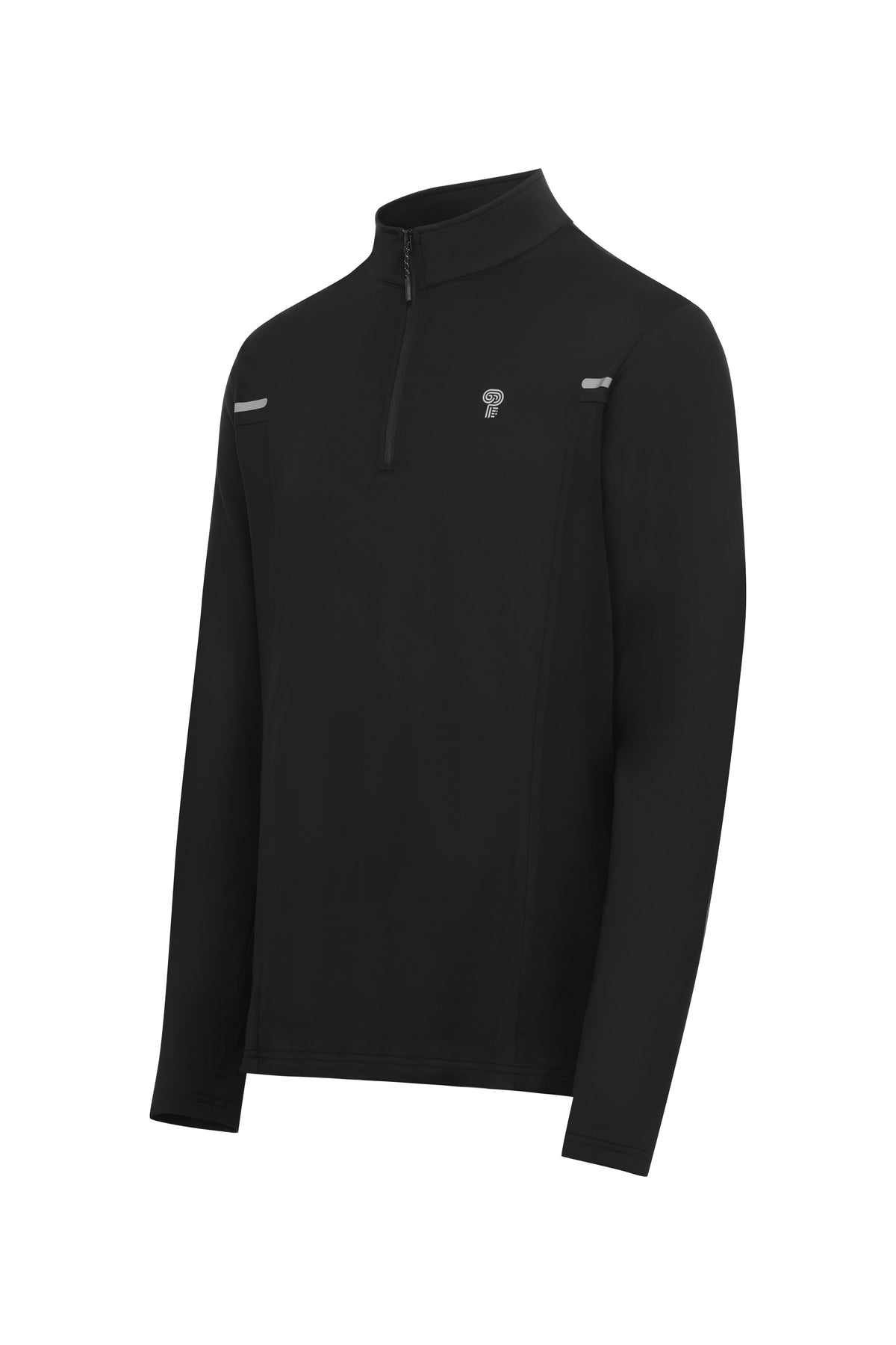 Quarter-Zip Performance Pullover — Black