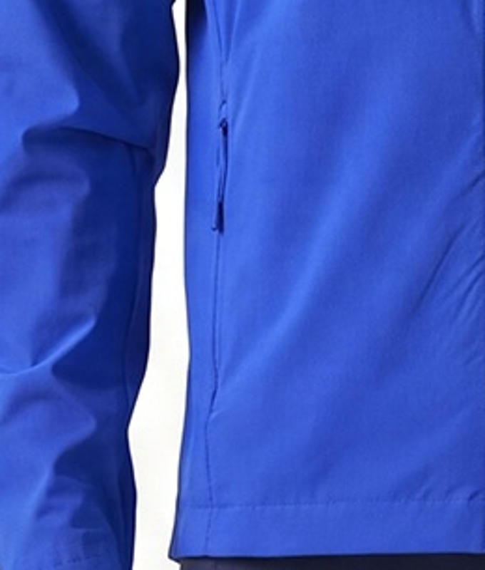 Polocom Plus Airlight Hooded Jacket side zip pocket and hem detail