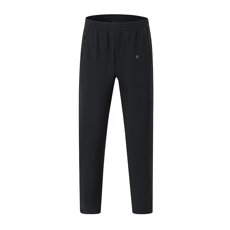 Polocom Plus Align Winter Training Pants in Black, front product view