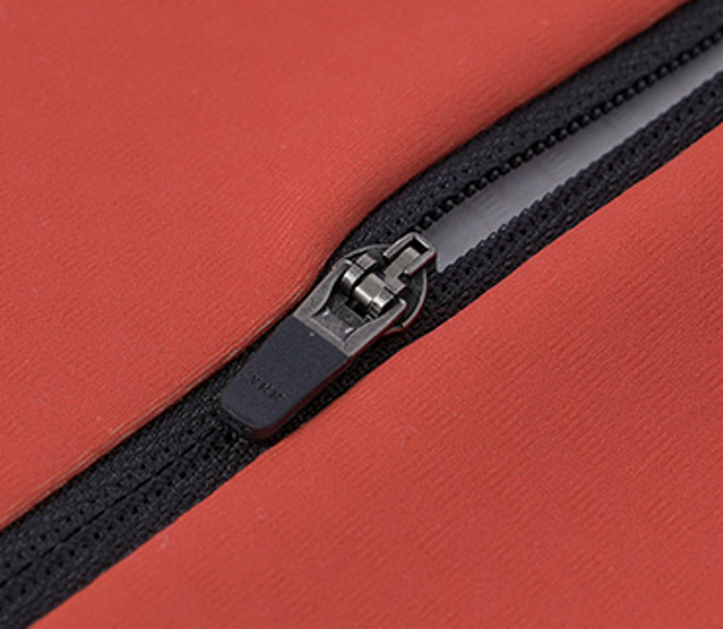 Apex Stretch Quarter-Zip Top zipper close-up