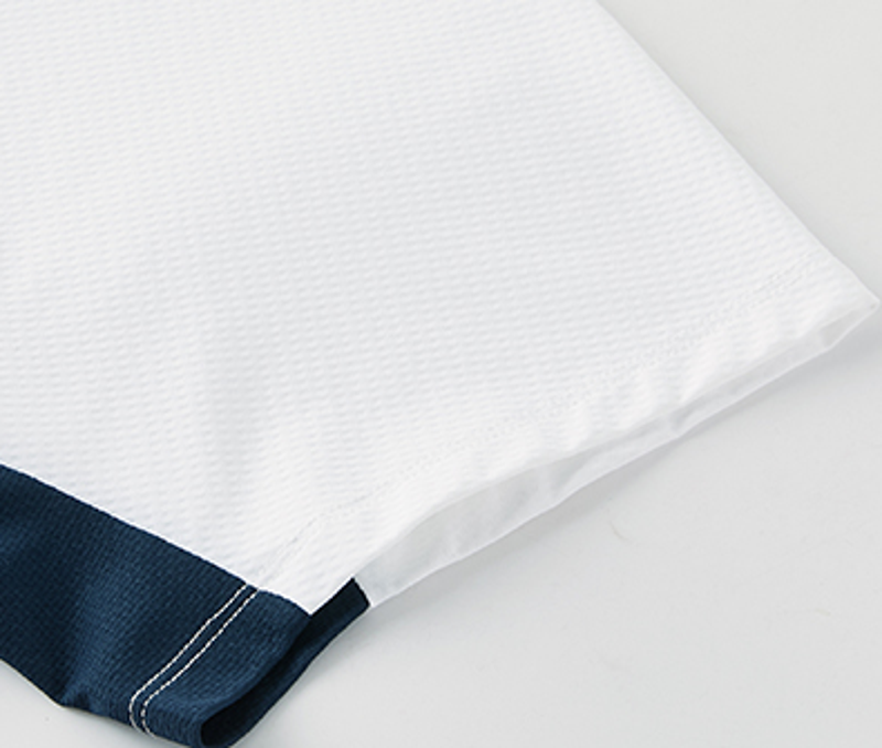 Polocom Plus Axis Stretch Golf Polo contrast panel and stitching detail