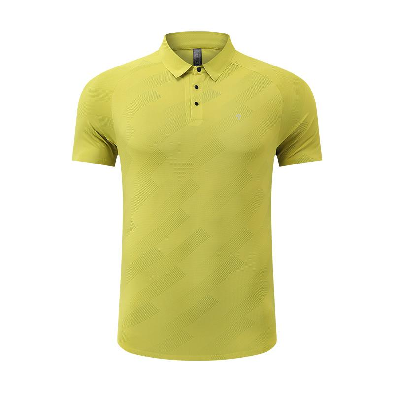 Polocom Plus Contour Golf Polo in Yellow, front garment view