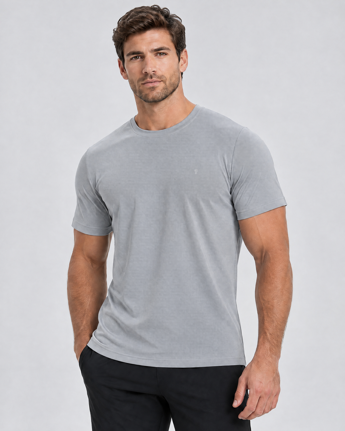 Core Mesh Training Tee | Gray | Front view