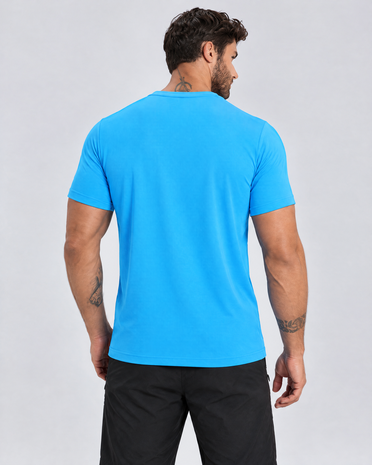 Core Mesh Training Tee | Sea Blue | Back view