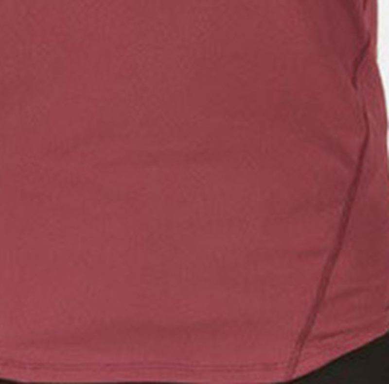 Core Racerback Stringer Tank shaped seam and curved hem detail