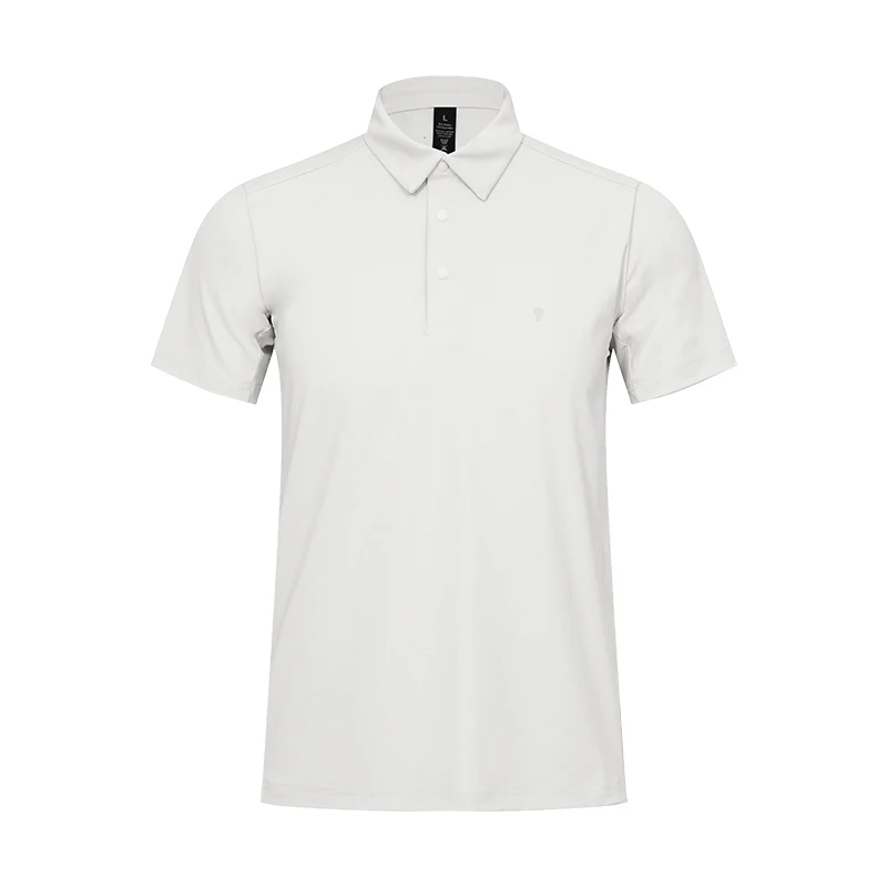 Polocom Plus Course Stretch Polo in White, front product view
