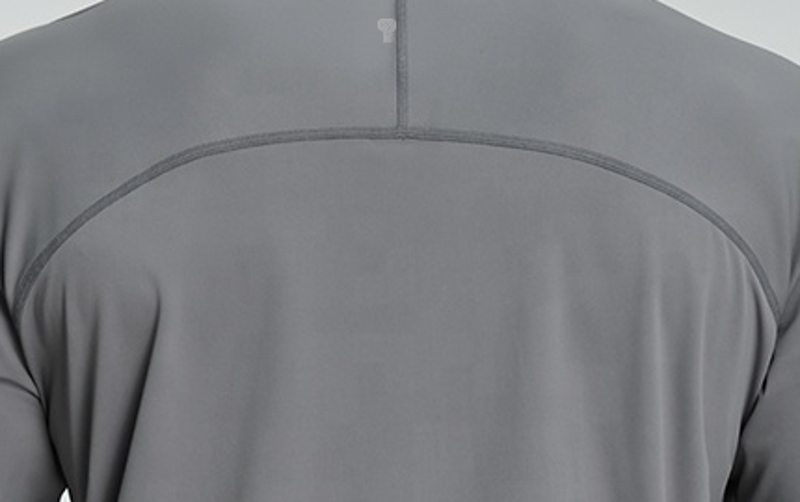 Polocom Plus Court Stretch Zip Jacket curved back yoke seam detail