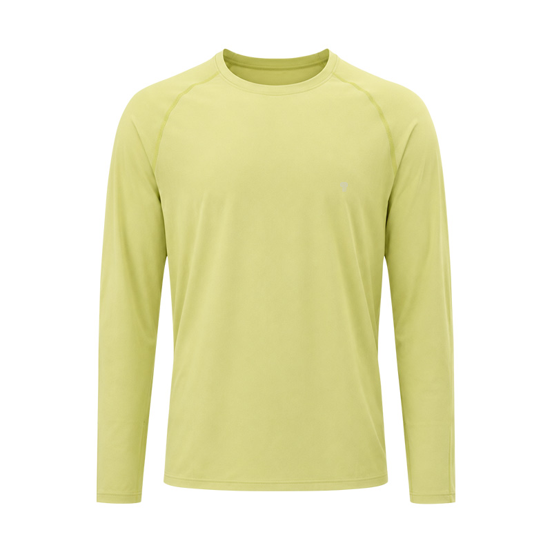 Drift Lightweight Raglan Tee in Yellow, front product view