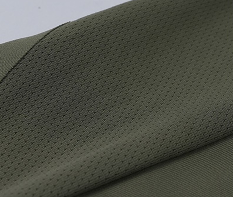 Polocom Plus Drift Stretch Long Sleeve Tee fine mesh fabric detail