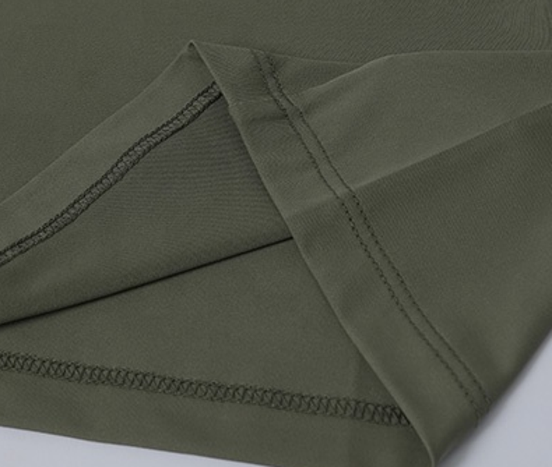 Polocom Plus Drift Stretch Long Sleeve Tee hem stitching detail