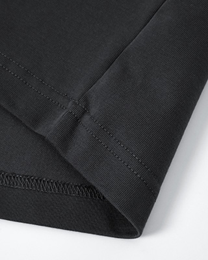 Ease Cotton-Blend Tee hem construction detail