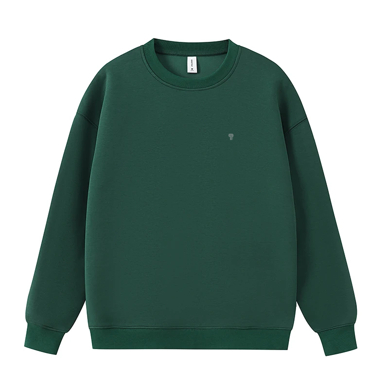 Ease Heavyweight Stretch Crewneck in Ideal Green, front product view