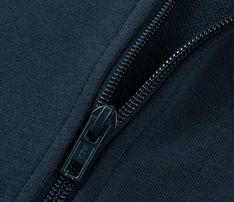 Polocom Plus Everyday Cotton-Blend Zip Tracksuit, full-zip jacket detail