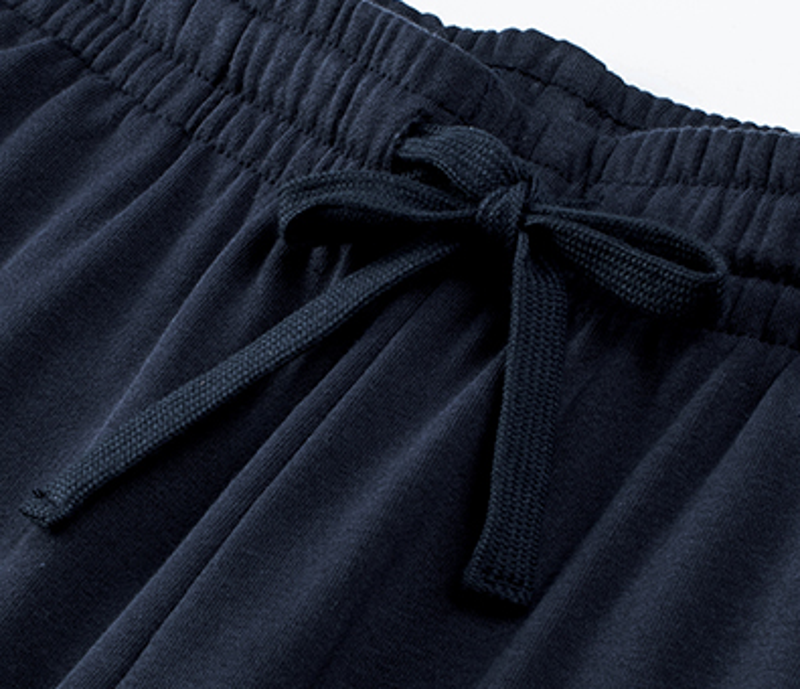 Polocom Plus Everyday Cotton-Blend Zip Tracksuit, drawstring waist detail