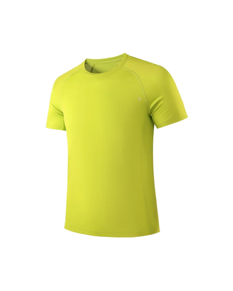 Polocom Plus Featherlight Training Tee in Yellow, garment front view