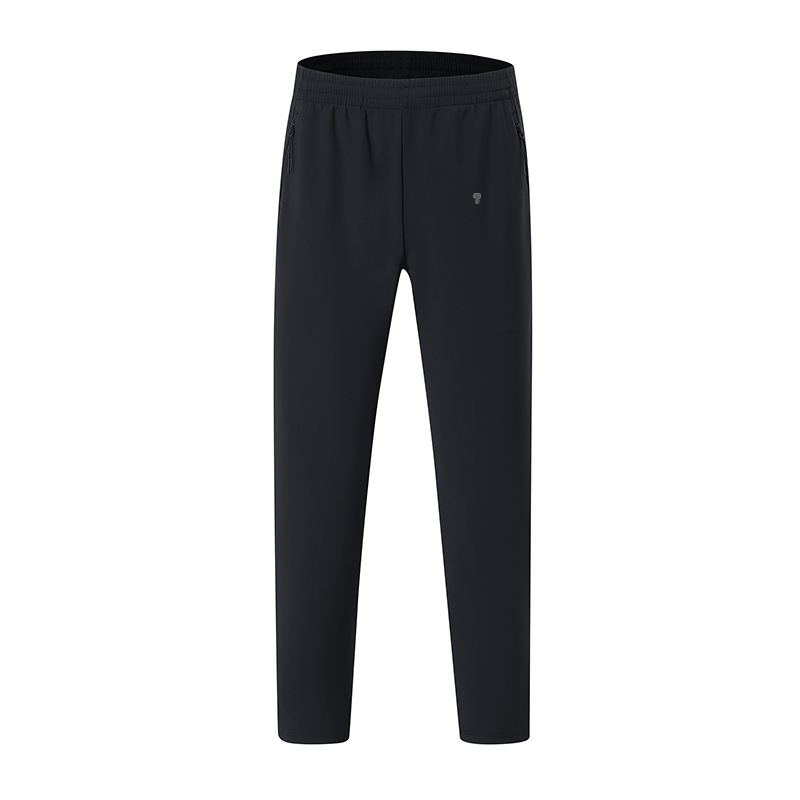 Polocom Plus Flex Straight-Leg Training Pants in Black, front product view