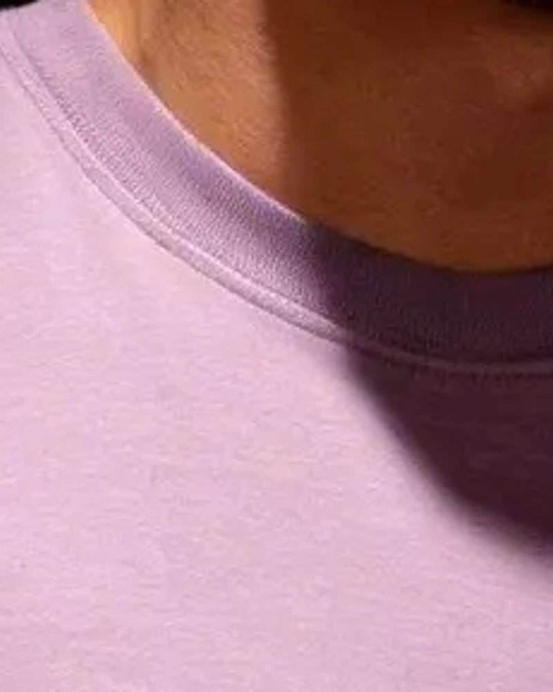 Form Cotton Stretch Tee crew neckline detail in Purple