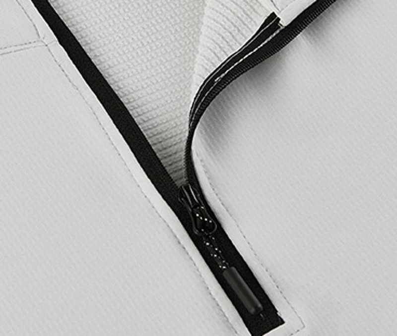 Form Stretch Quarter-Zip Top collar and zipper detail