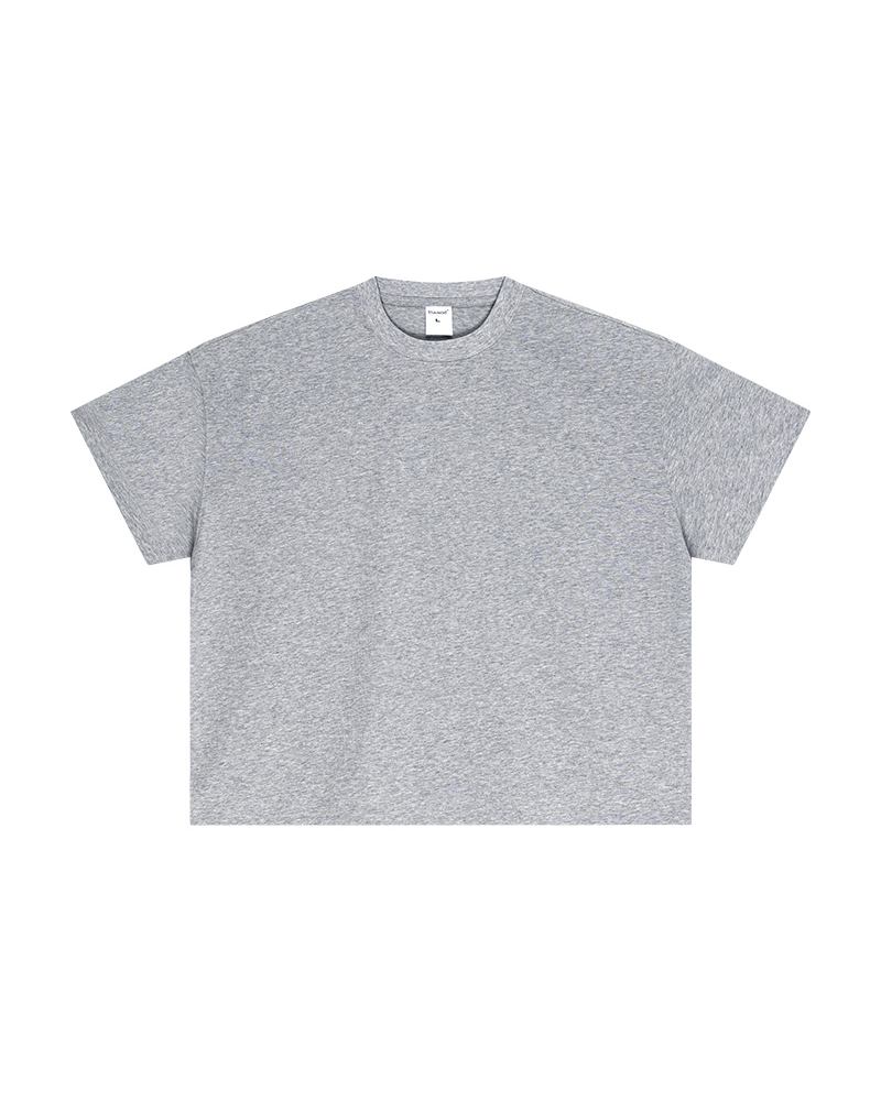 Polocom Plus Foundation Cotton Tee in Flower gray, garment front view