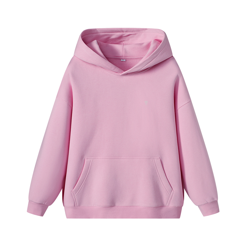 Polocom Plus Haven Fleece Pullover Hoodie in Pink, front product view