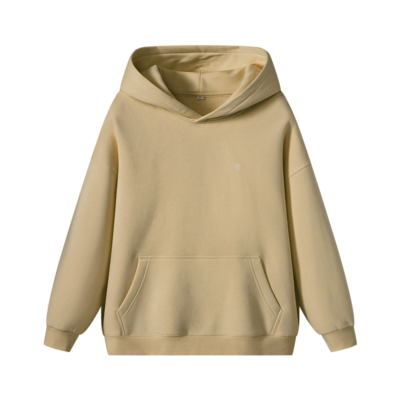 Haven Fleece Pullover Hoodie in Dark Khaki, front product view