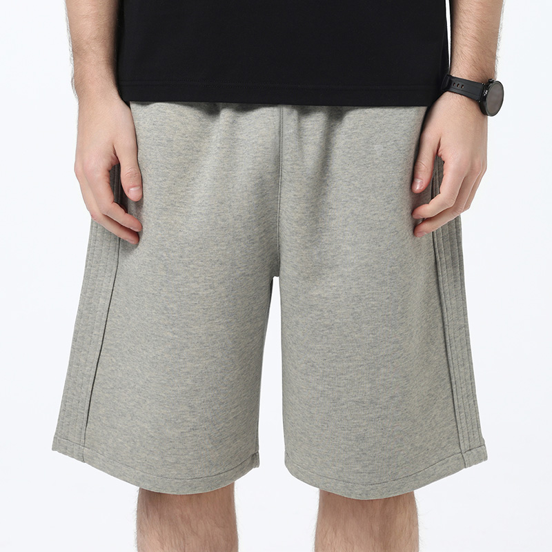 Polocom Plus Haven Heavyweight Shorts in Gray, front view on male model
