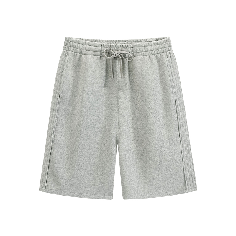 Polocom Plus Haven Heavyweight Shorts in Gray, front product view