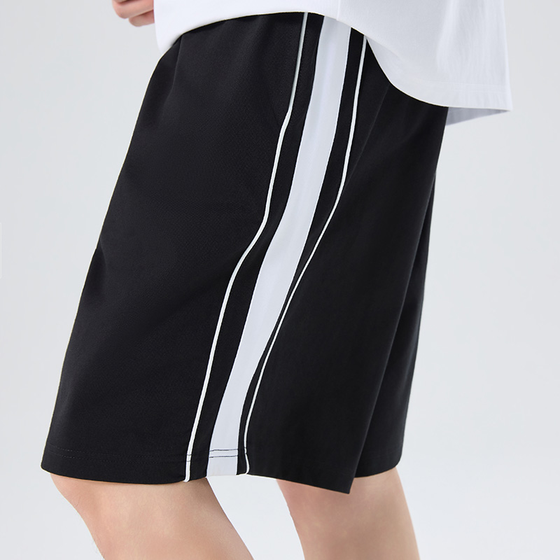 Polocom Plus Lane Stripe Shorts contrasting side band detail on male model