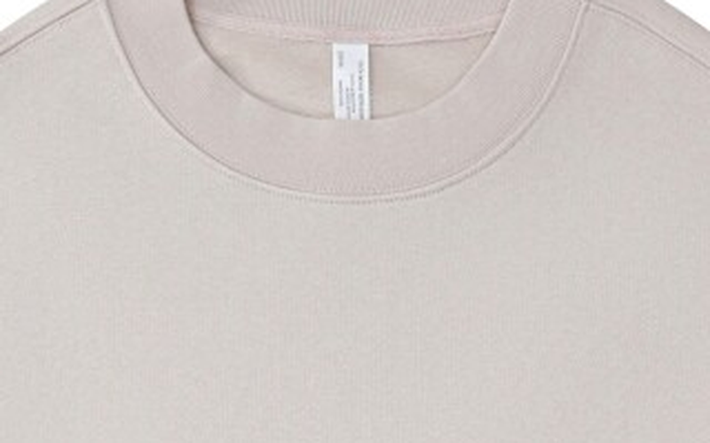 Polocom Plus Loft Heavyweight Crewneck, ribbed neckline detail