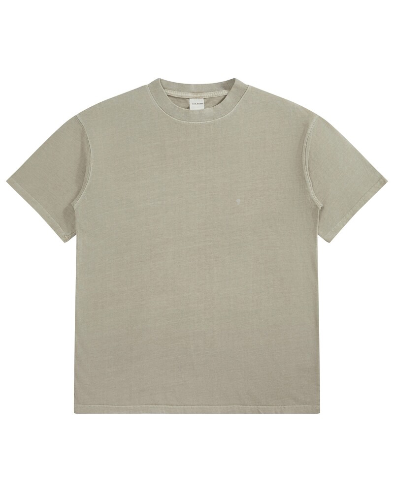Polocom Plus Off-Duty Oversized Cotton Tee in Apricot, garment front view