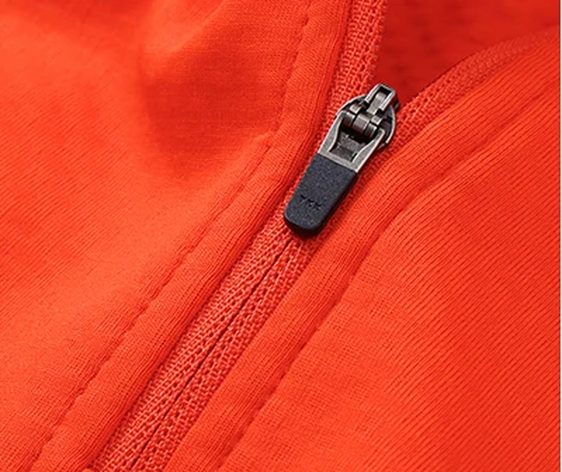 Pace Fleece Quarter Zip Top zipper detail