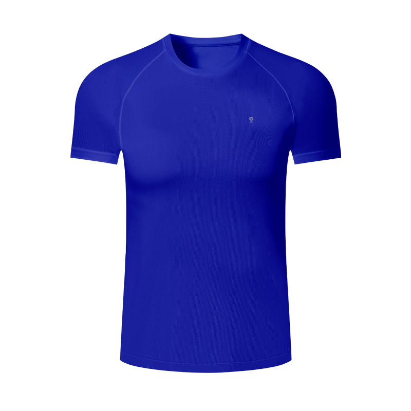 Pace Raglan Training Tee in Blue, garment front view