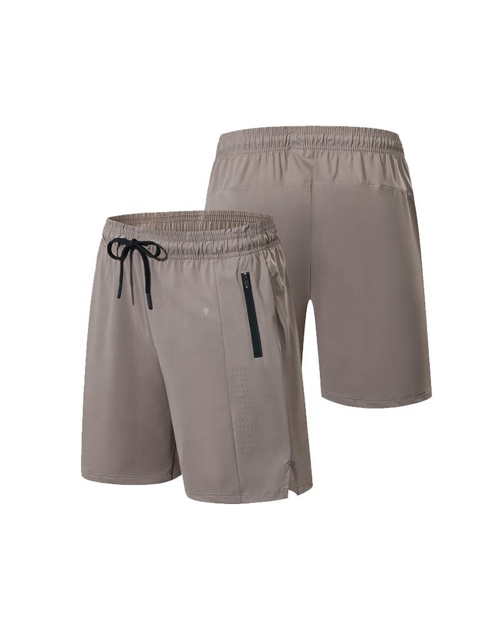 Polocom Plus Pace training shorts in khaki, exact product view