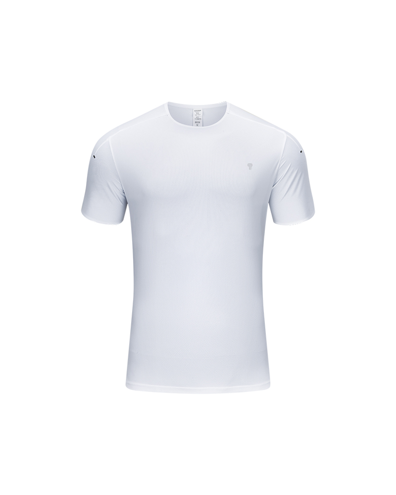 Polocom Plus Aero Plain Training Tee — White front