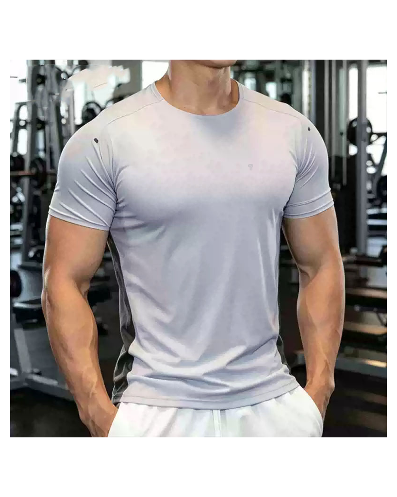 Polocom Plus Aero Plain Training Tee — Lilac Purple front on model