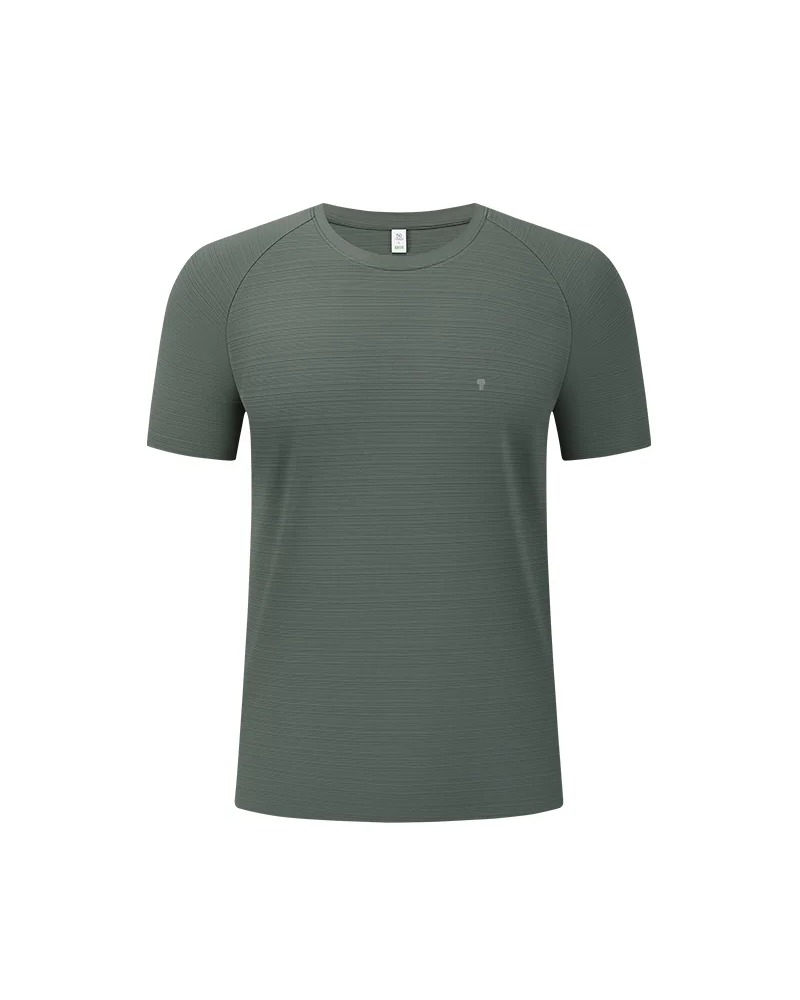 Polocom Plus Airflow Nylon Stretch Tee in Olive Green, full product view