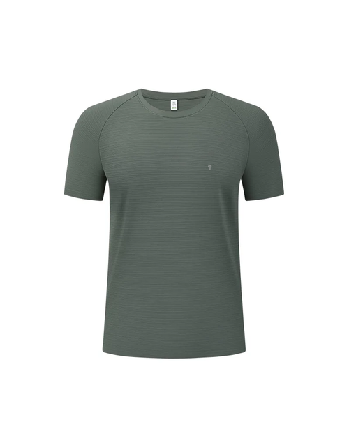 Polocom Plus Airflow Nylon Stretch Tee in Olive Green, full product view