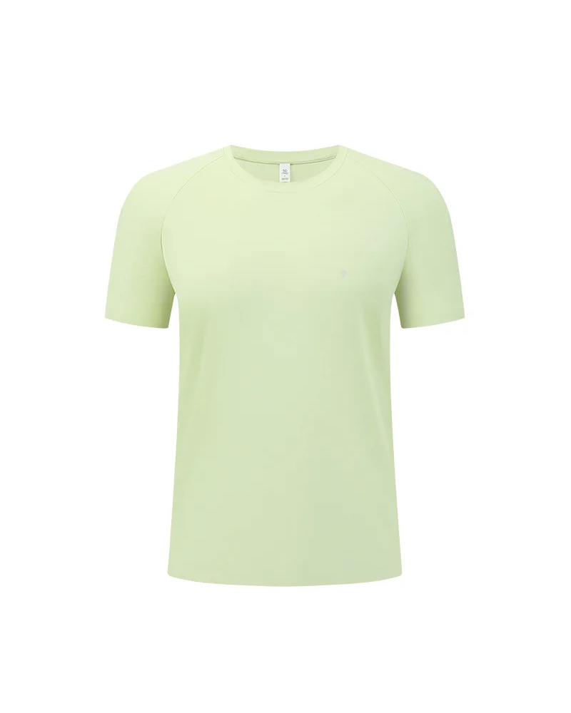 Polocom Plus Airflow Nylon Stretch Tee in Yellow, full product view