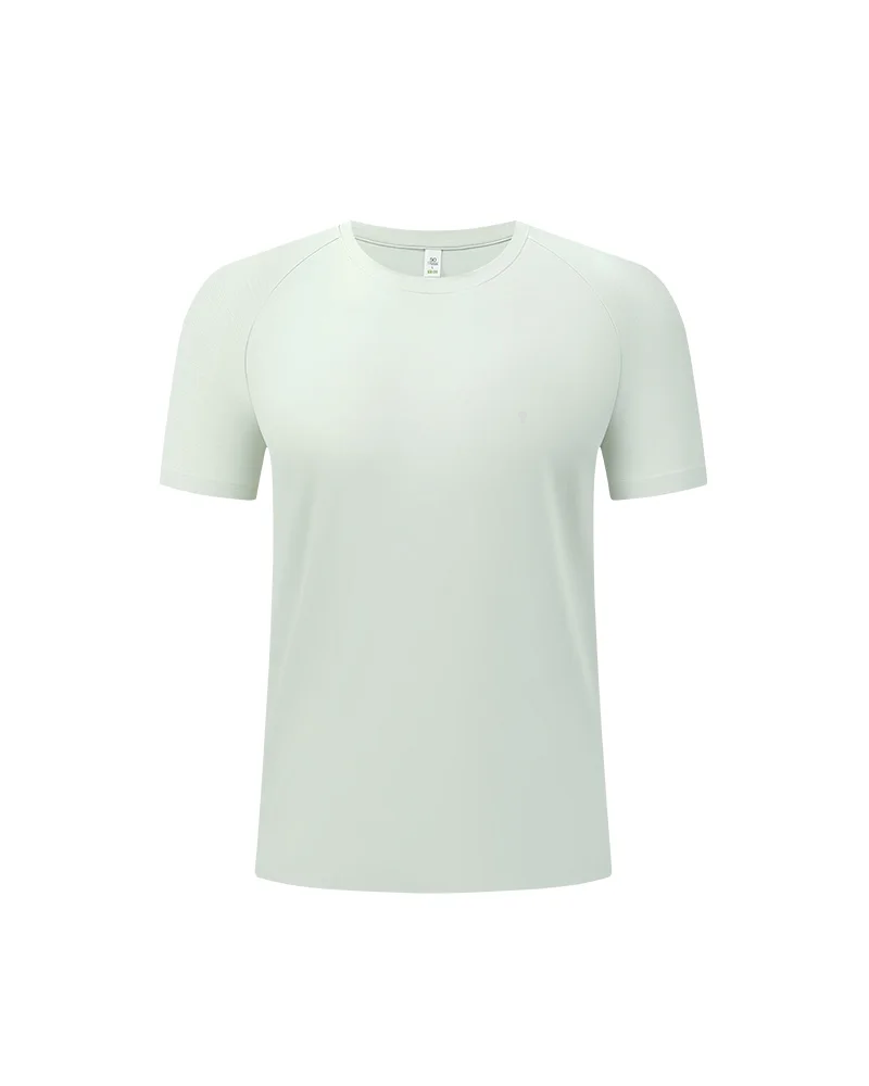 Polocom Plus Airflow Nylon Stretch Tee in Light Green, full product view
