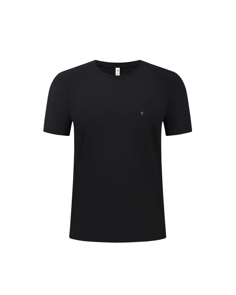Polocom Plus Airflow Nylon Stretch Tee in Black, full product view