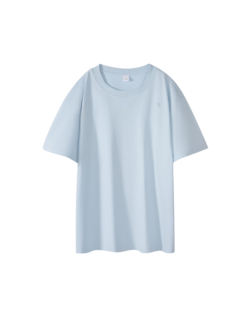 Polocom Plus Essential Cotton Training Tee — Ice Blue front