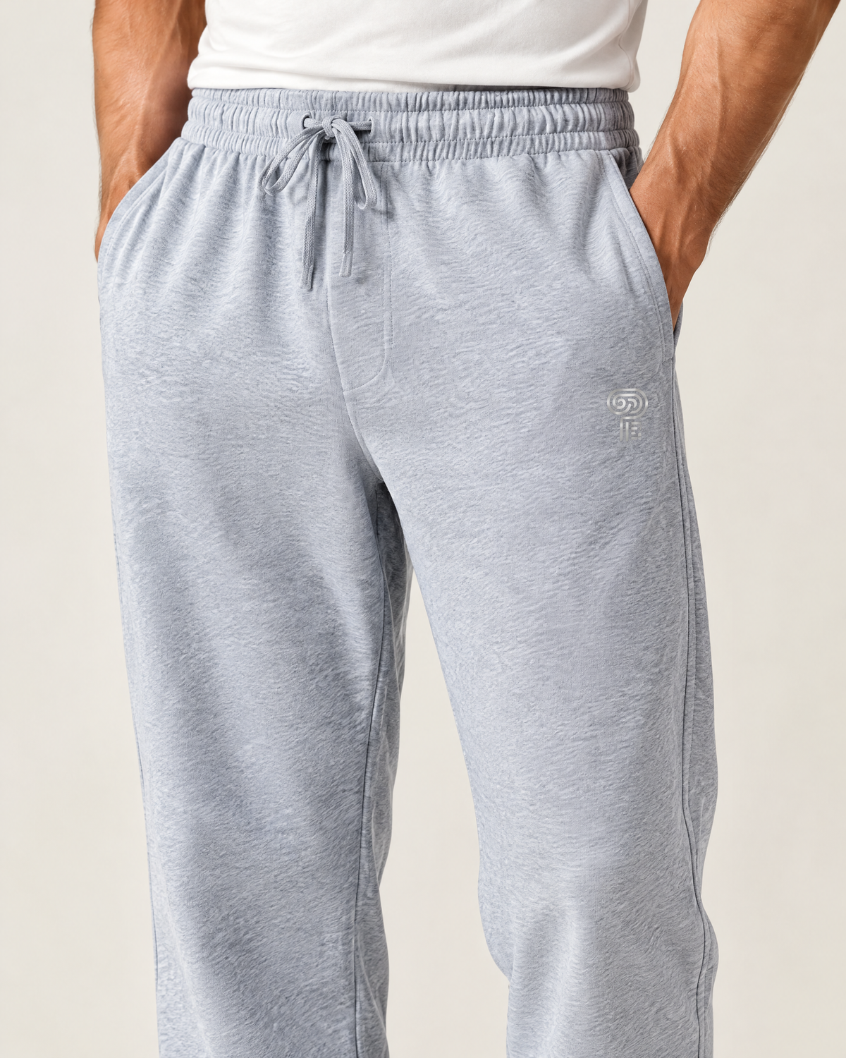 Polocom Plus Everyday Cotton-Blend Sweatpants | Gray | Detail view