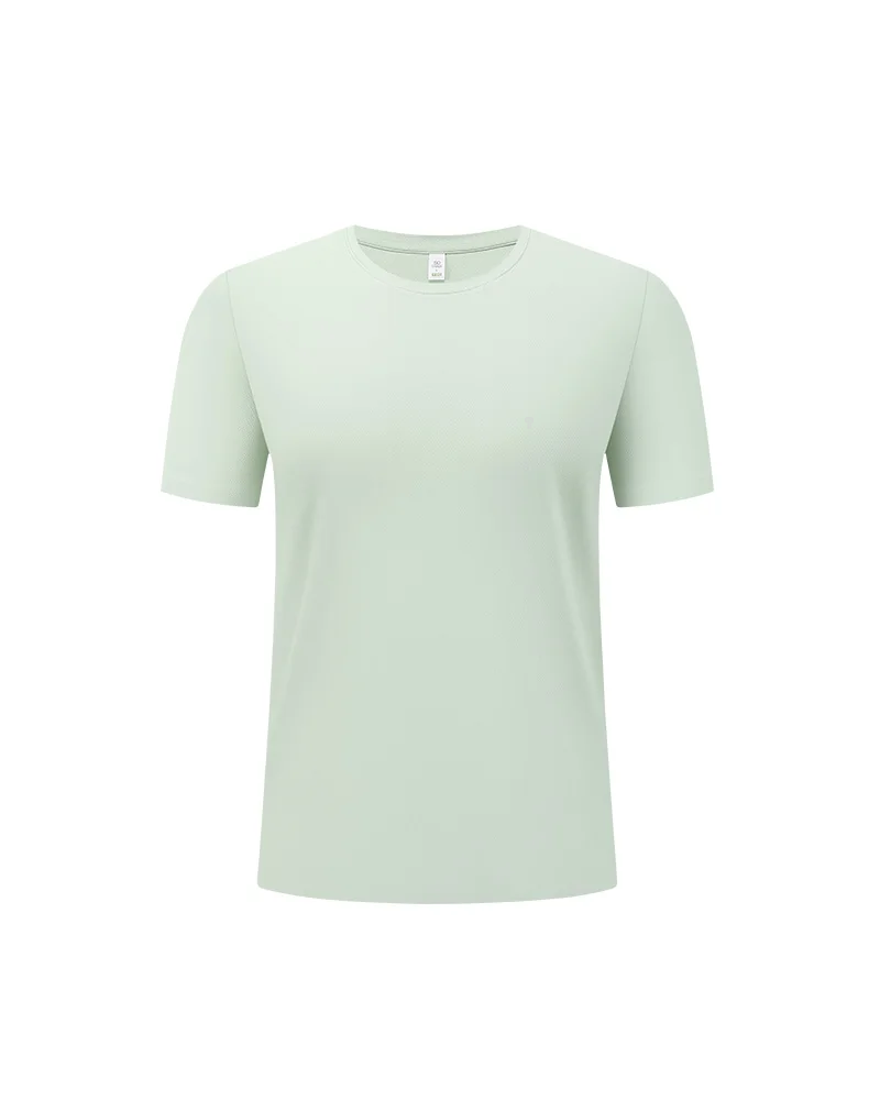 Polocom Plus Fluid Nylon Stretch Tee in Light Green, full product view