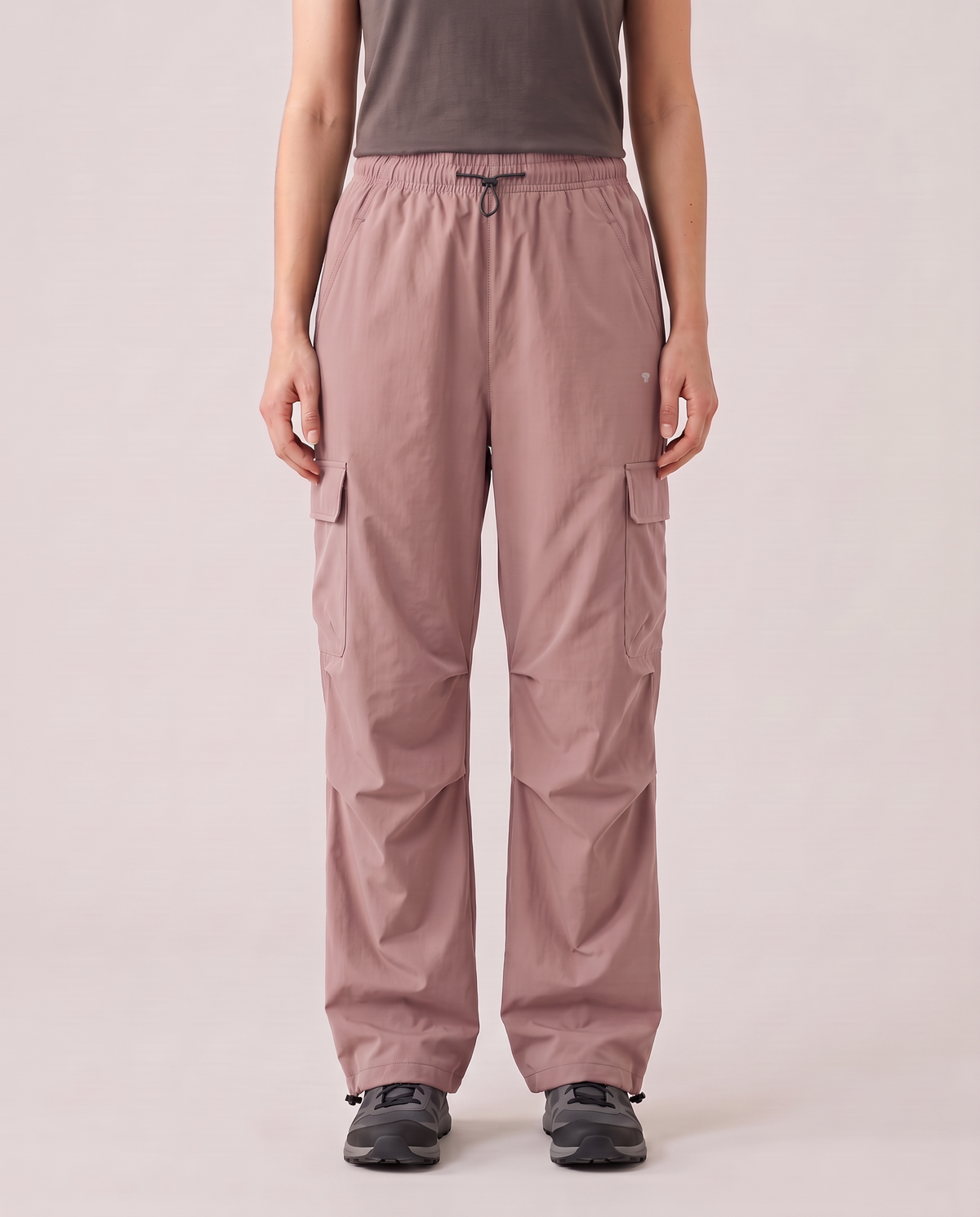 Polocom Plus cargo pants — Pink — Full front
