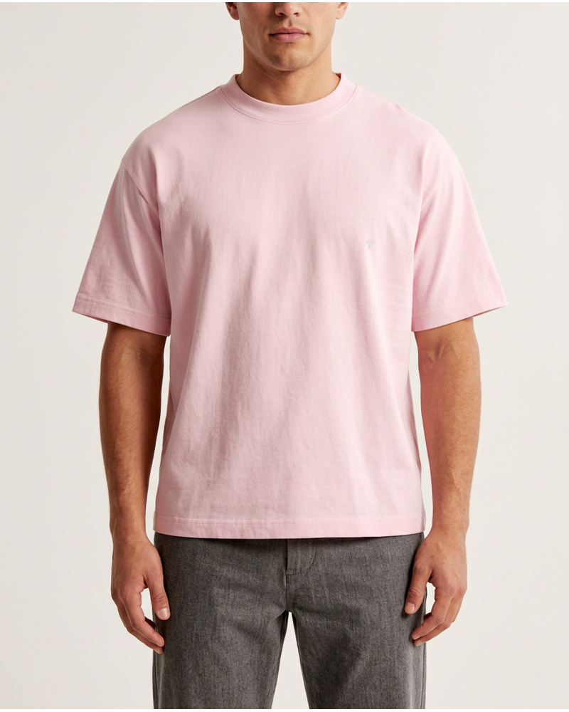 Polocom Plus Palette Cotton-Blend Tee in Pink, model concept view