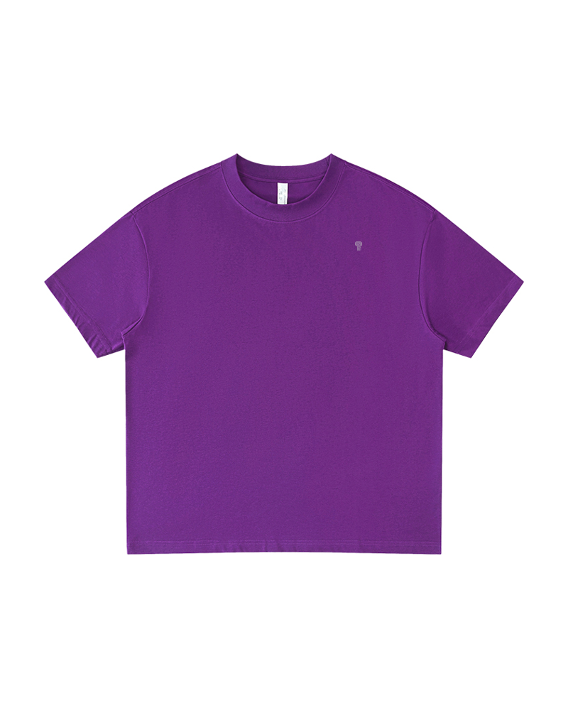 Polocom Plus Spectrum 275 Cotton Tee — Purple front