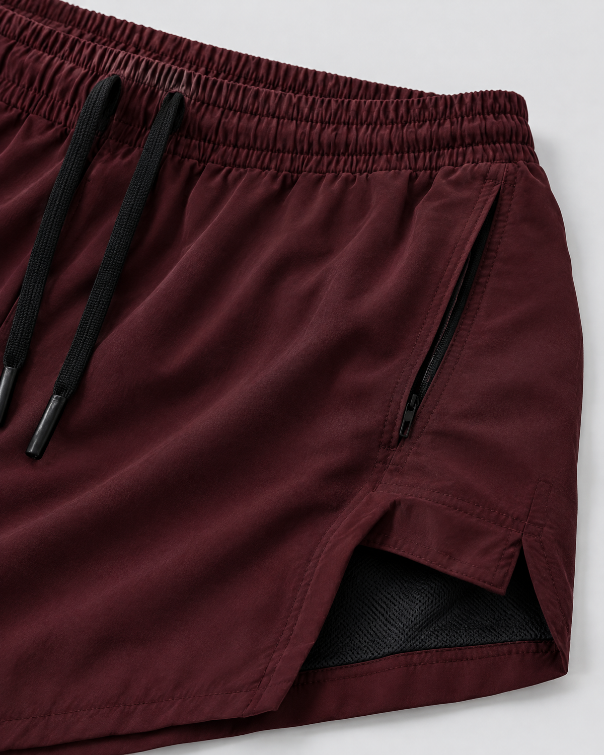 Stride Lined Training Shorts | Wine red | Detail view
